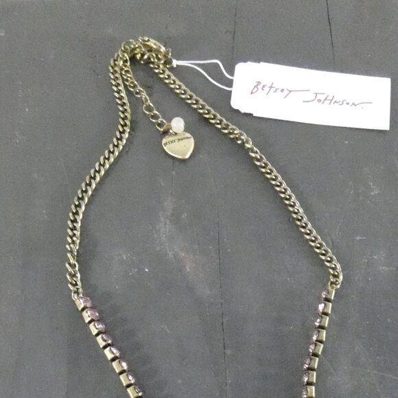 NWT Betsey Johnson Women's Boho Butterfly Fringe Pendant Necklace - Picture 4 of 12